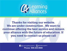 Tablet Screenshot of learningalliances.com